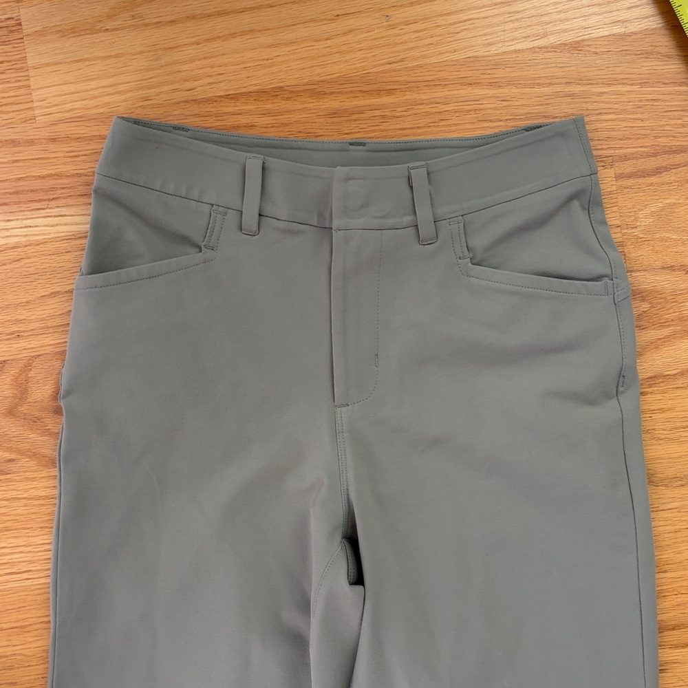 Public Rec Pants Womens 26x28 Sage/Khaki All Day Crop Straight Leg View 2